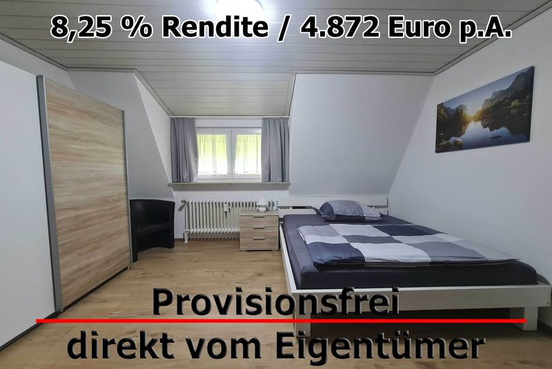 8,25 % Rendite - Möbliertes Apartment  - Provisionsfrei - direkt vom Eigentümer